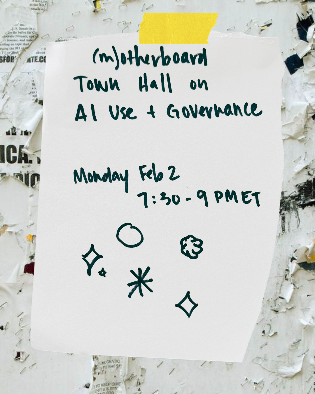 (m)otherboard Town Hall on AI Use & Governance